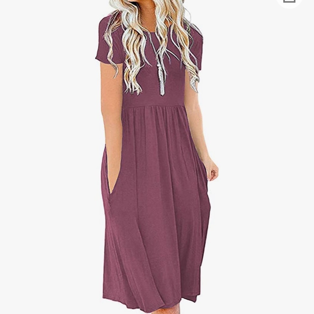 SOLD - DB MOON Women Summer Casual Short Sleeve Dresses with Pockets from Amazon